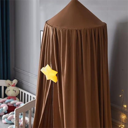 Ciel de lit bébé- gris foncé lavable