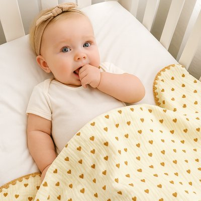 Couverture bébé_ douce et lavable