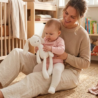 Doudou lapin_ couleur blanche