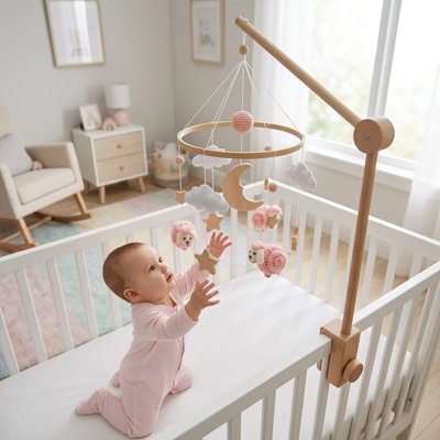 Mobile pour bébé- Matériaux naturels
