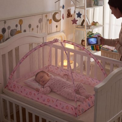 Moustiquaire lit bébé- transparent sécurisant