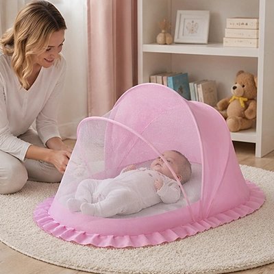 Moustiquaires lit bebe-facile à surveiller bébé 