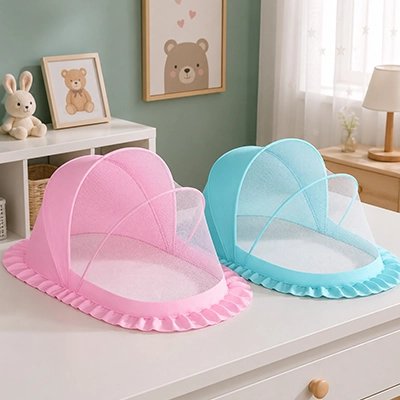 Moustiquaires lit bebe- Tissus transparent