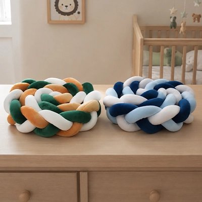 Tresse de lit avec deux couleurs différentes