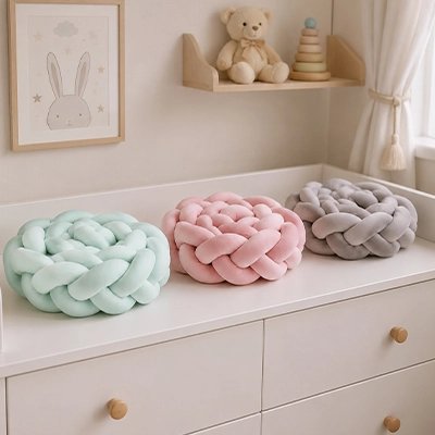Tresse de lit avec trois couleurs différentes