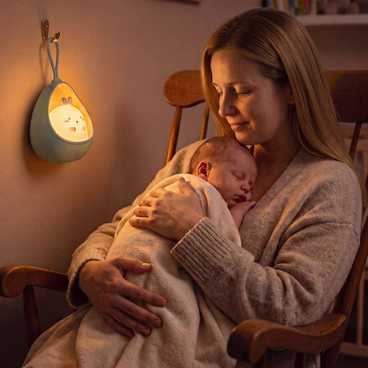 Veilleuse bébé avec bébé qui dort
